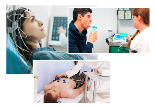 Combo: ECG + Espirometria+ Encefalograma